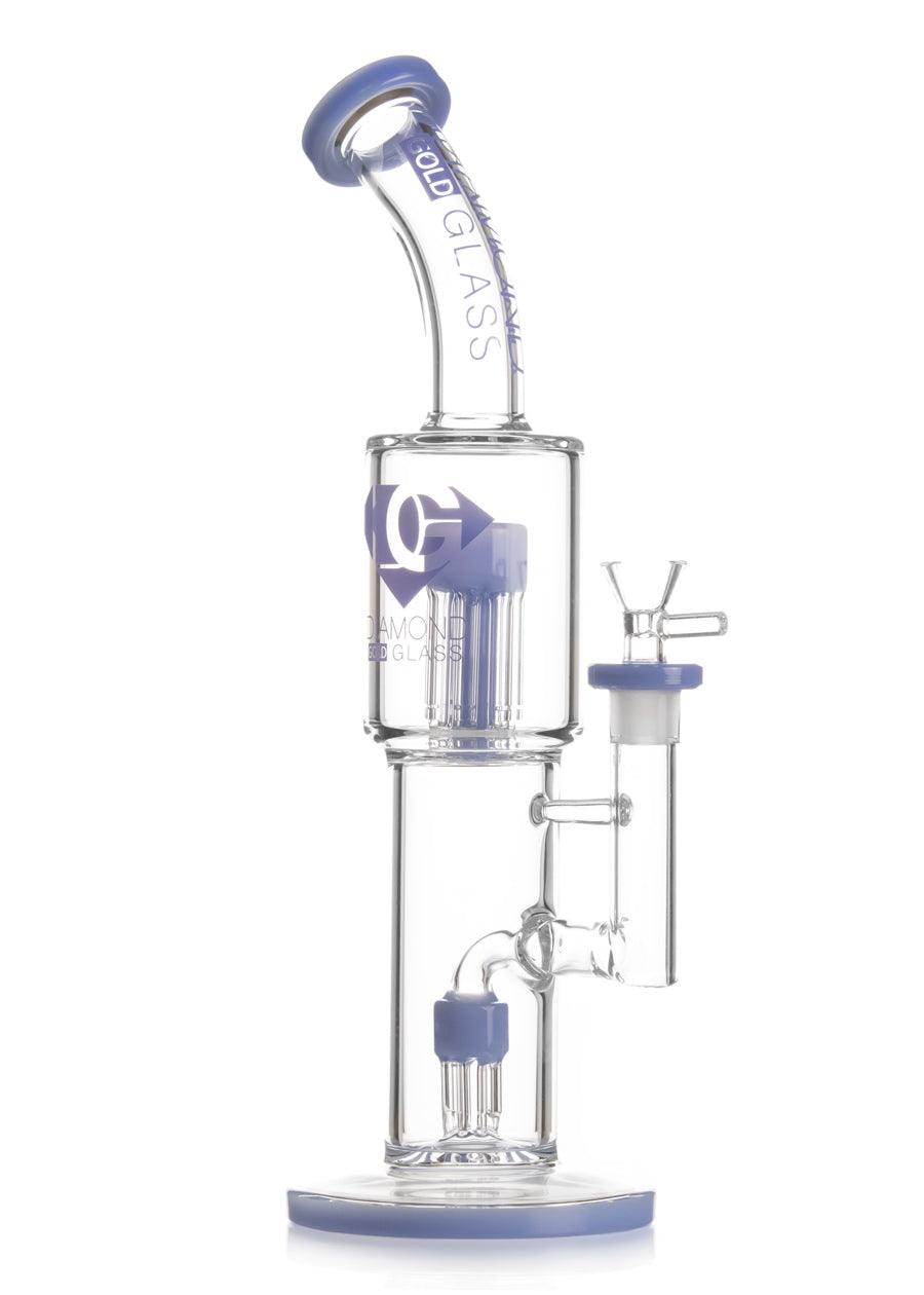 Double Tree Percs Bong by Diamond Glass