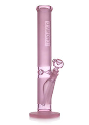 pink sandblasted straight bong