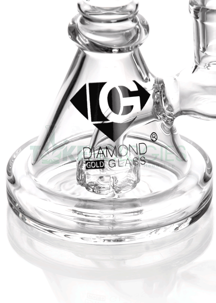 Mini Coil 6” Dab Rig | Diamond Glass
