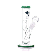 straight tube bong in milk green