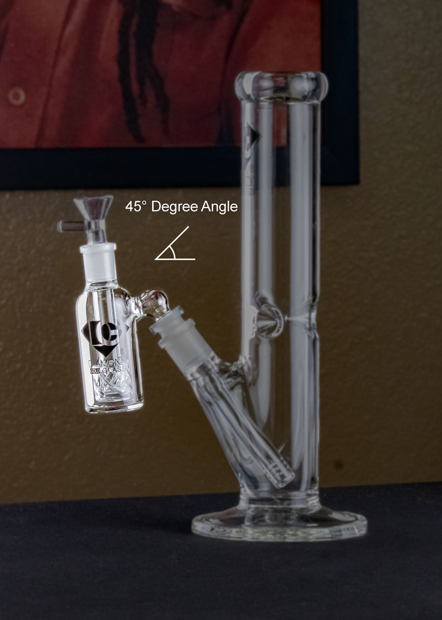 45 degree angled ash catcher for bongs