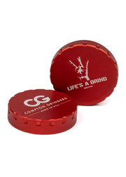 red compton grinders 2 piece weed grinder