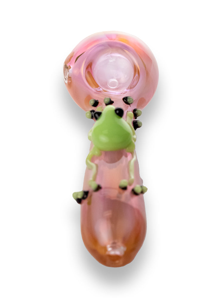 green frog pink pipe