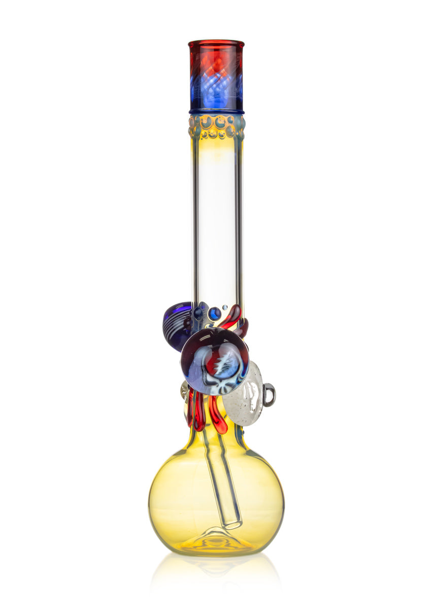 grateful dead themed glass bong by trident glass