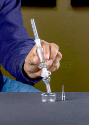 Micro NC Nectar Collector Dab Straw With Metal and Quartz Tips