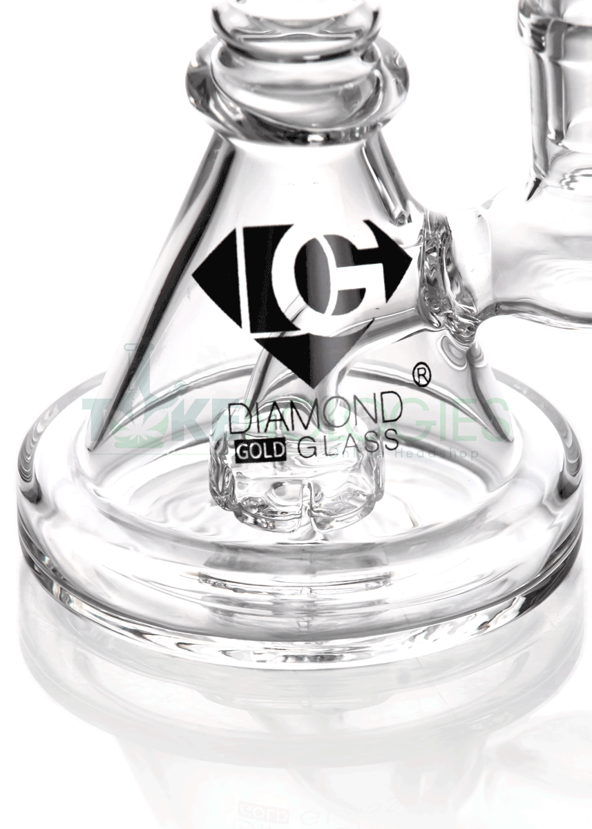 Diamond glass mini coil dab rig perfect for flower and wax