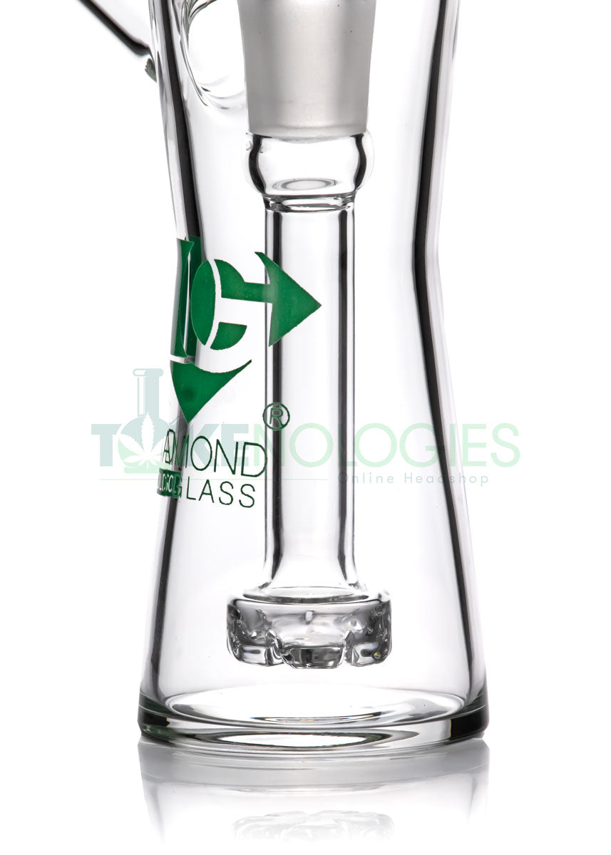 perfect bubbler bong by diamond glass has a showerhead percolator for enhanced diffusion and smoother hits