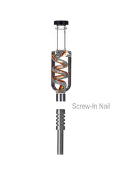 Nectar Collector Kit with Freezable Chamber - Metal Dab Straw Tip and Glass Tray