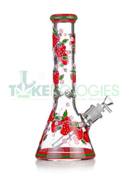 Strawberry Beaker Bong 9MM Extra-Heavy - Tokenologies