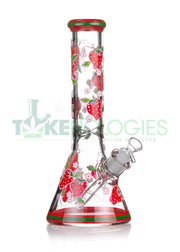 Strawberry Beaker Bong 9MM Extra-Heavy - Tokenologies