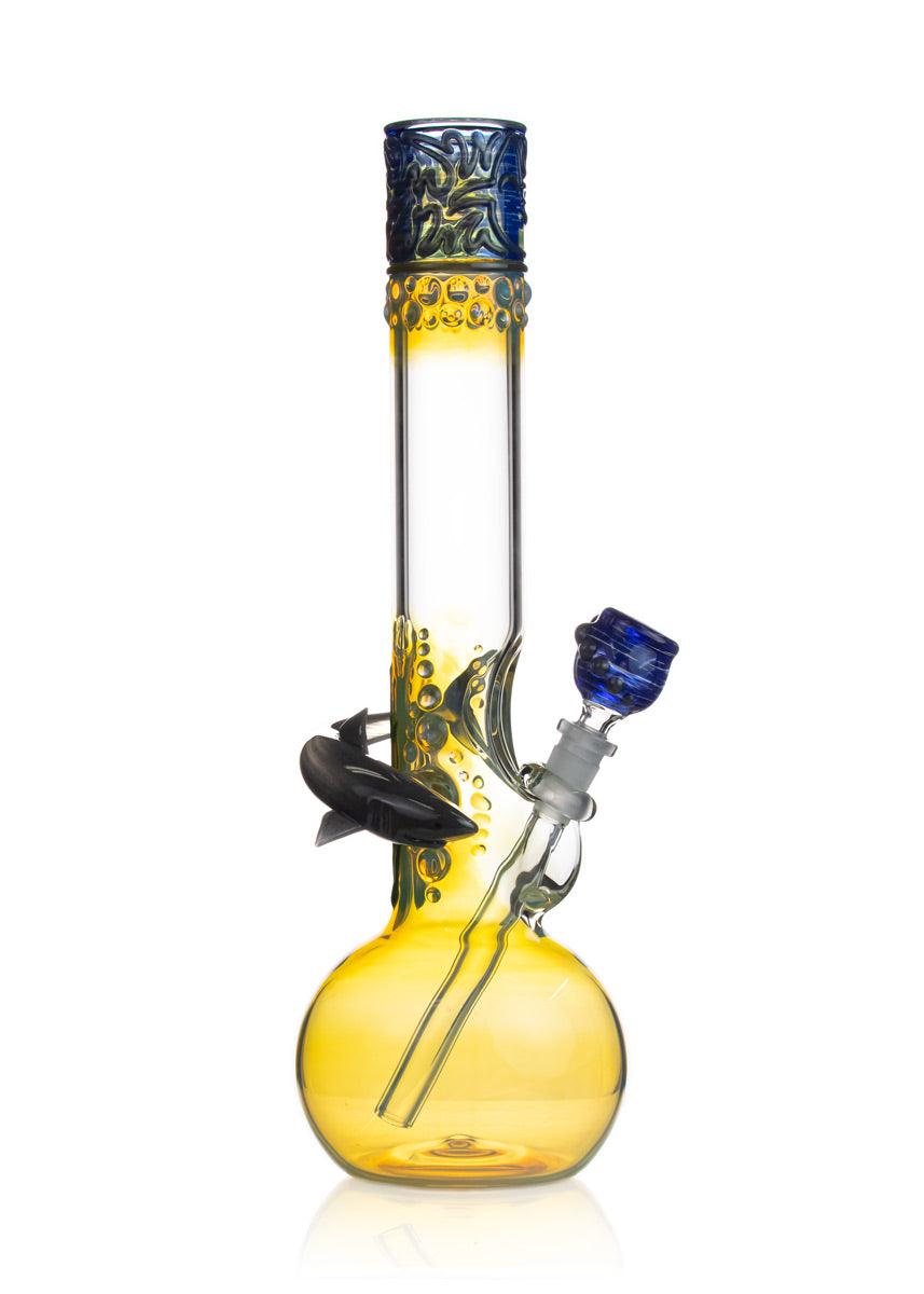great white shark glass bong