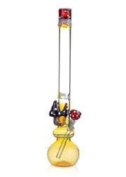 bong with mushrooms on it