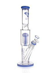Diamond Glass straight tube bong with 8-arm tree percolator