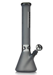 matte sandblasted beaker bong by diamond glass
