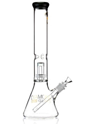 Diamond Glass Gold beaker Bong with Showerhead perc