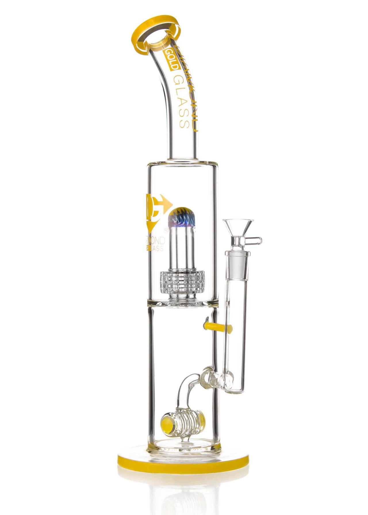 Barrel Perc bong with showerhead perc