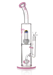 pink diamond glass waterpipe with showerhead perc