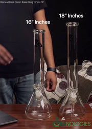 diamond glass beaker bong