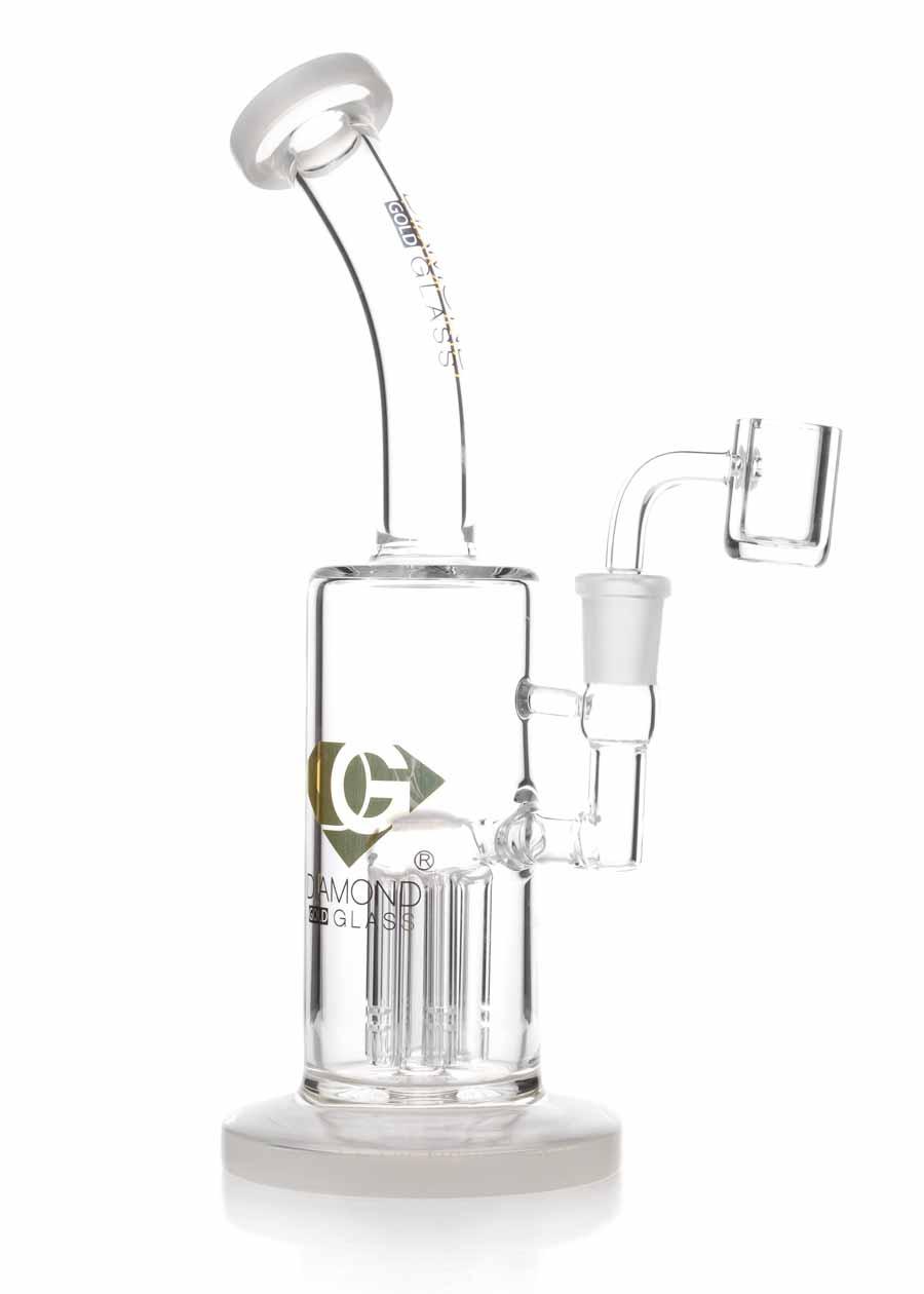 5 arm tree perc dab rig by diamond glass