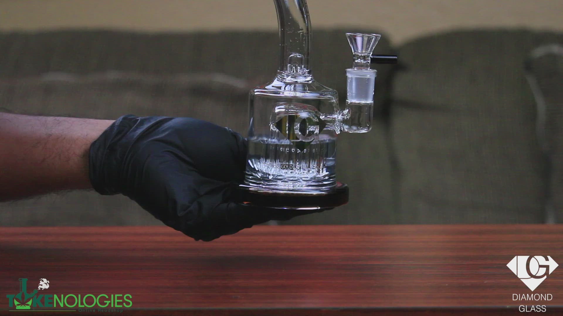 10 Arm tree perc bubbler dab rig bong by diamond glass