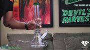 diamond glass 16 inch beaker bong with ufo disk perc
