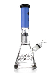 diamond gold glass beaker bong