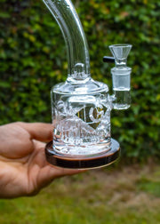 diamond glass bubbler bong / dab rig
