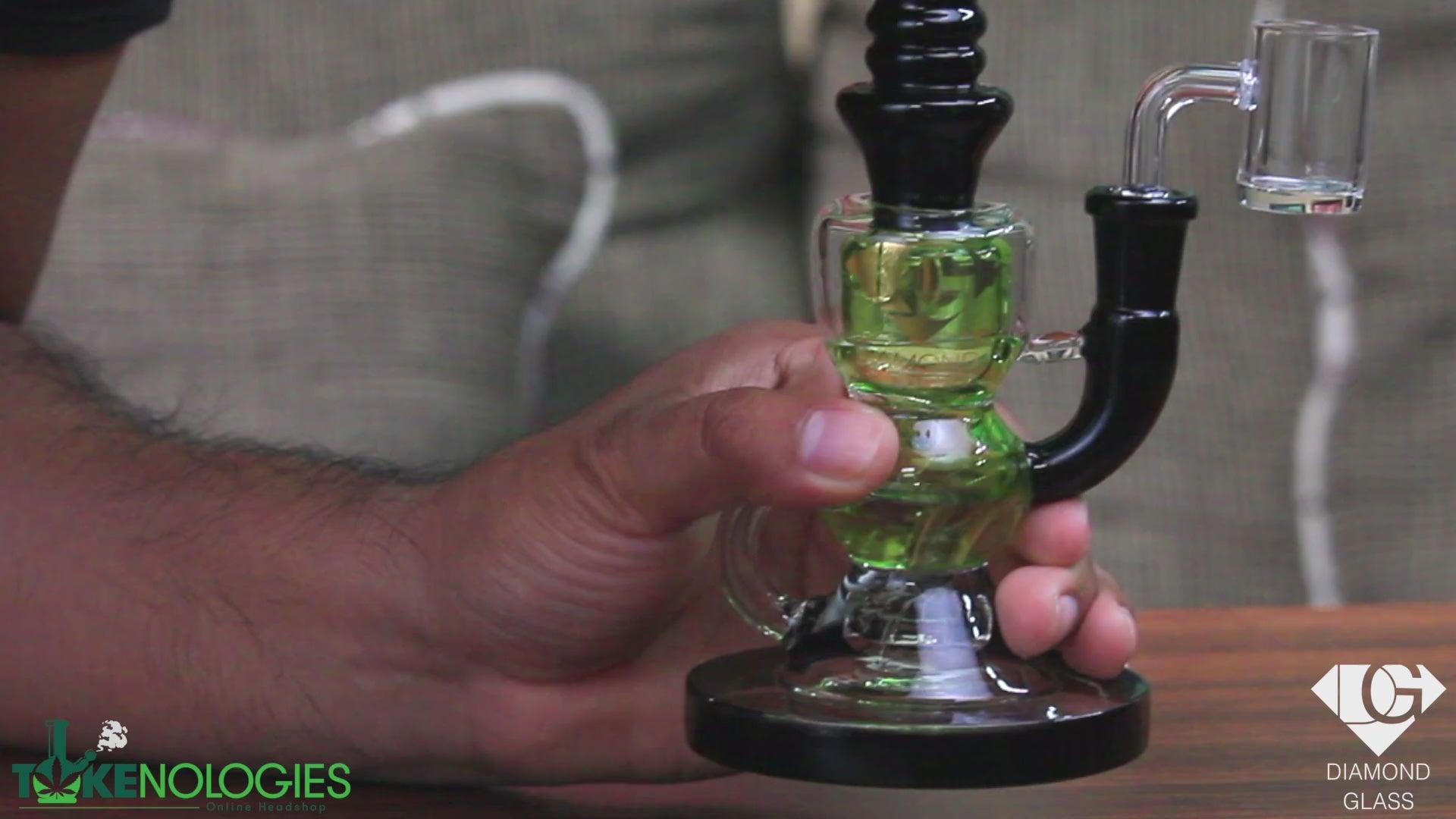 diamond glass klein recycler dab rig