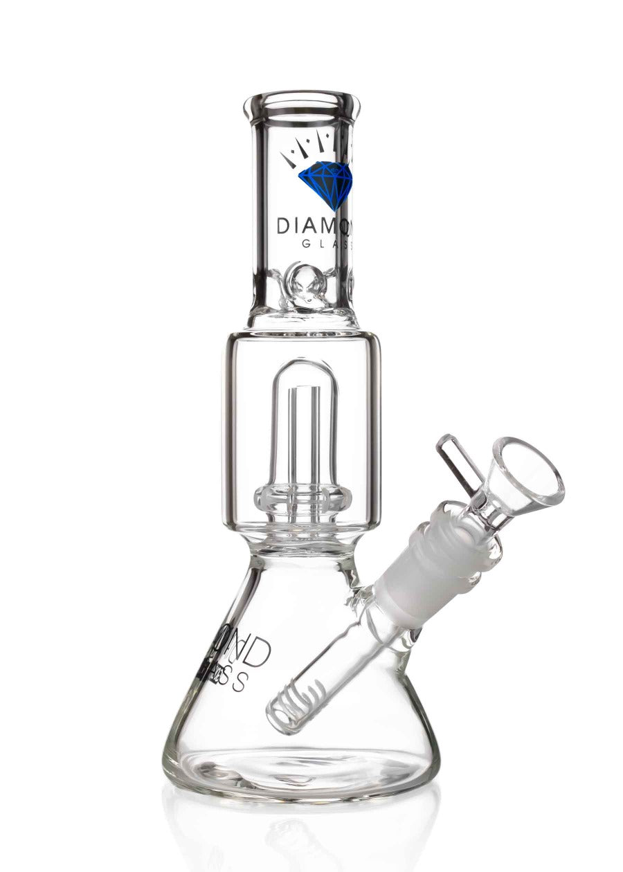 diamond glass waterpipe beaker