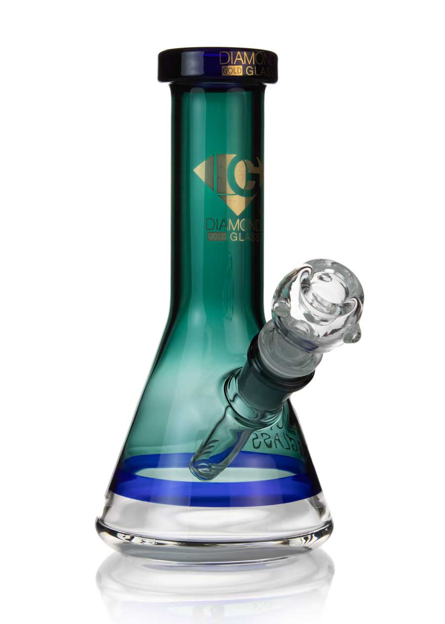 beast mode beaker bong in jade by diamond glass