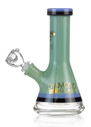 green diamond glass beaker water pipe bong