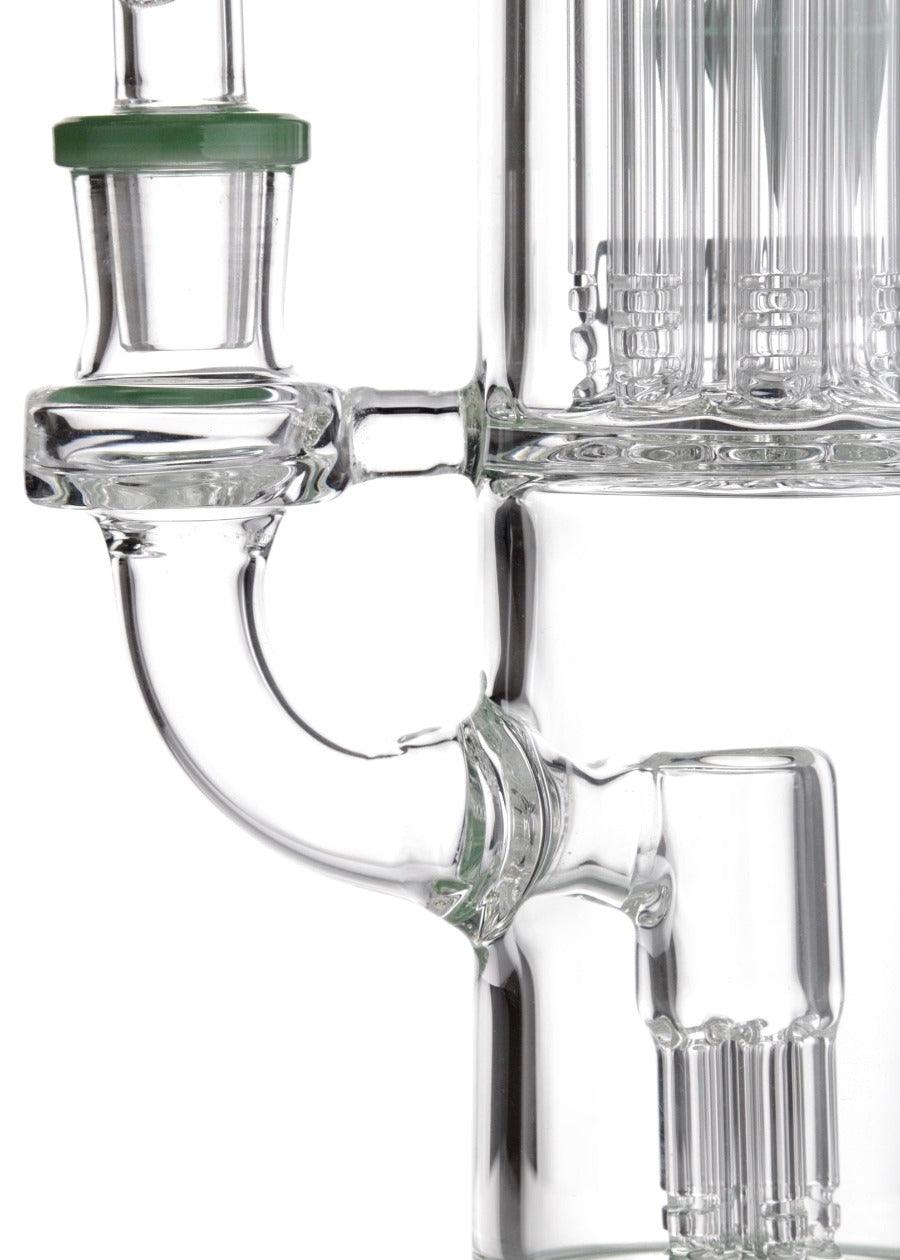 Diamond Glass Double Tree Perc Dab Rig | 15% Off + Free US Shipping