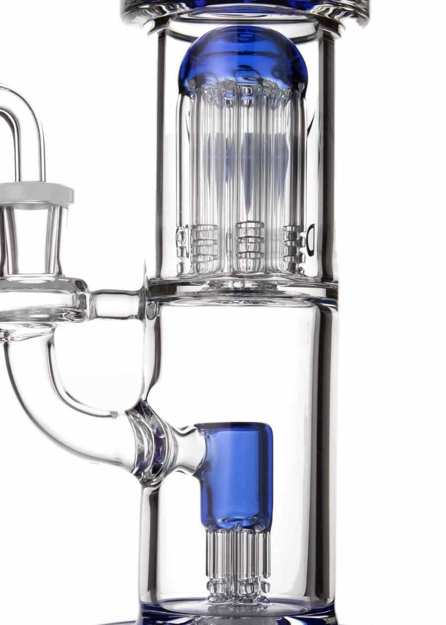 Diamond Glass Double Tree Perc Dab Rig | 15% Off + Free US Shipping