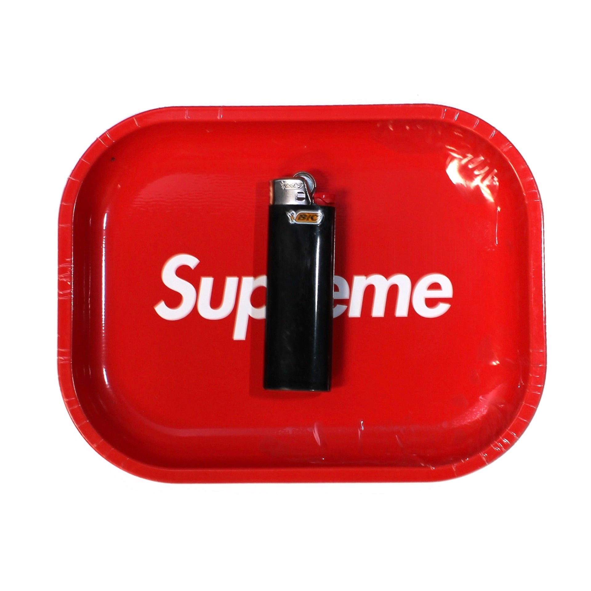supreme rolling tray in red