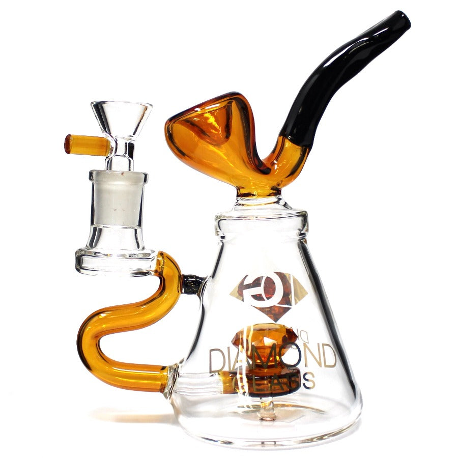 diamond glass Sherlock bong