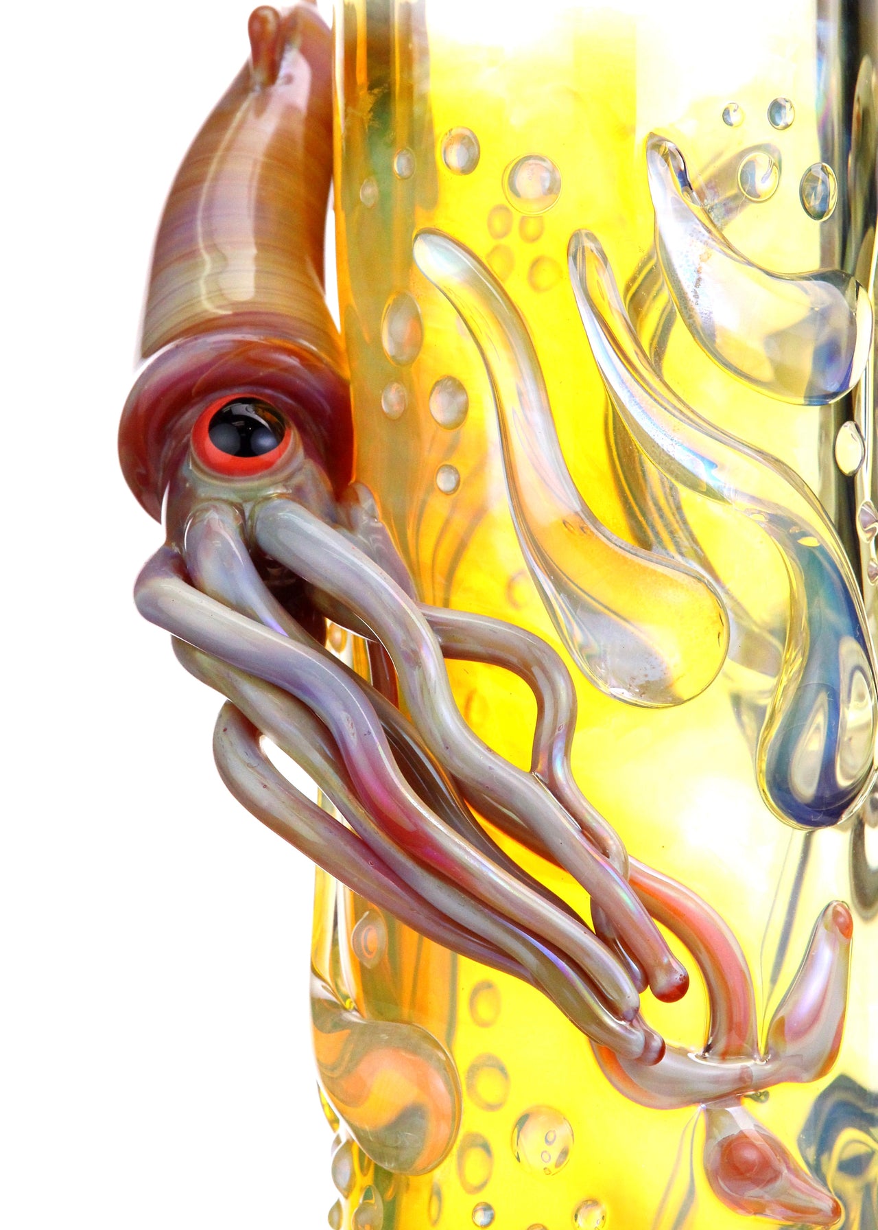 Trident Glass 15” Custom Giant Squid Fumed Bong