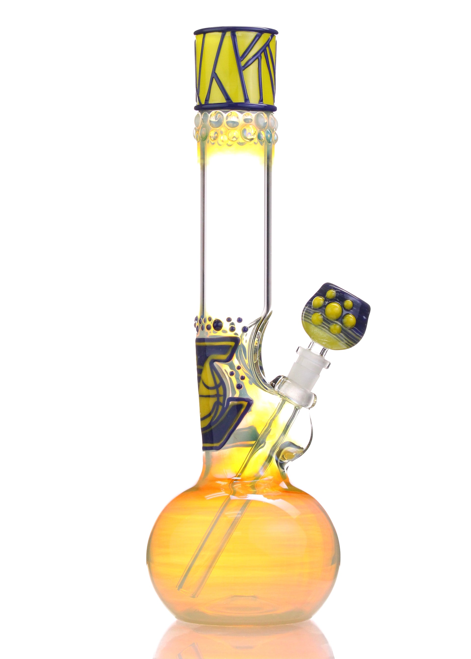 trident glass lakers bong