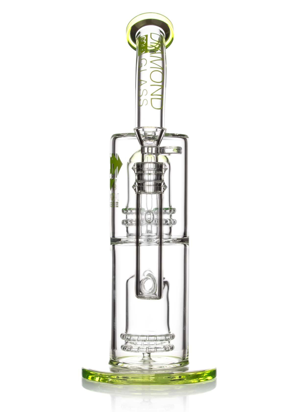 fixed stem bong by diamond glass