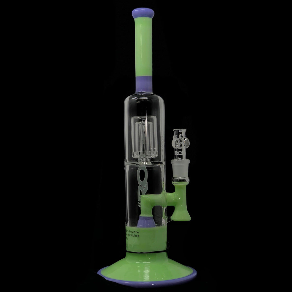Carl Roth Bubbler ROOR TECH BARREL BUBBLER PURPLE & GREEN