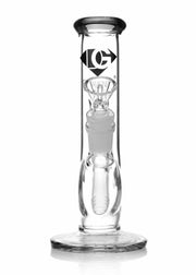 modern diamond glass straight tube bong 8 inches tall