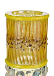 worked glass top