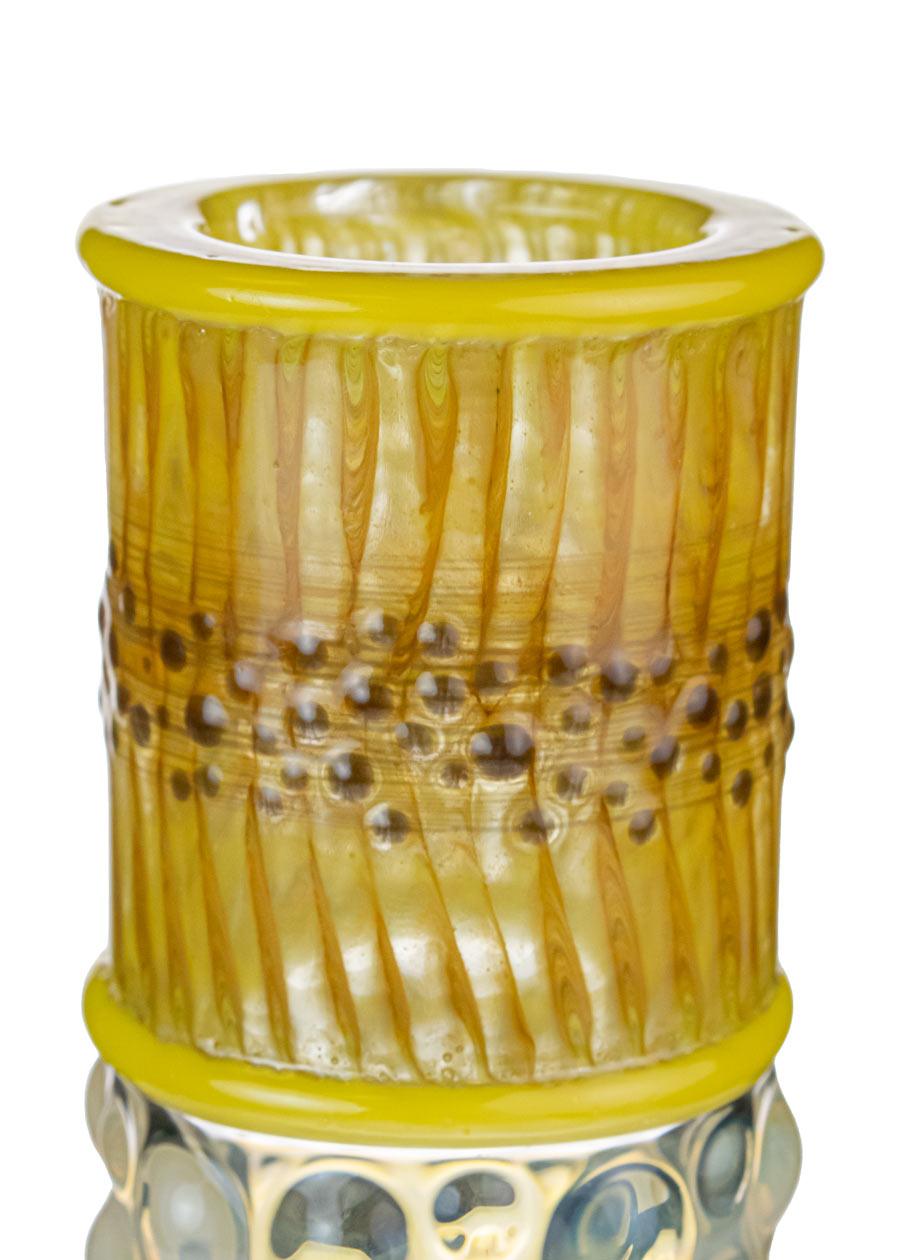 worked glass top