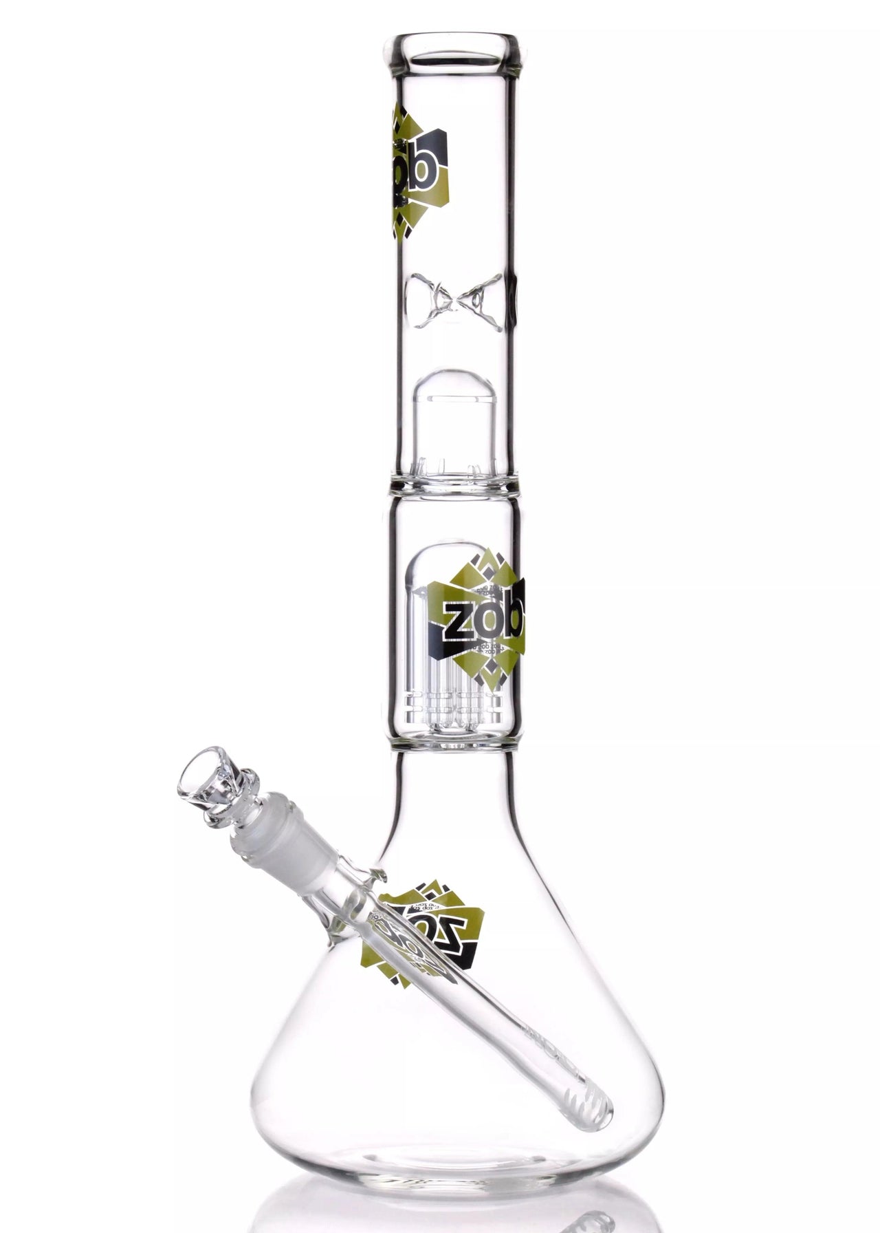 ZOB Glass 8 arm tree perc beaker bong