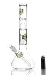 zob glass beaker bong with tree perc