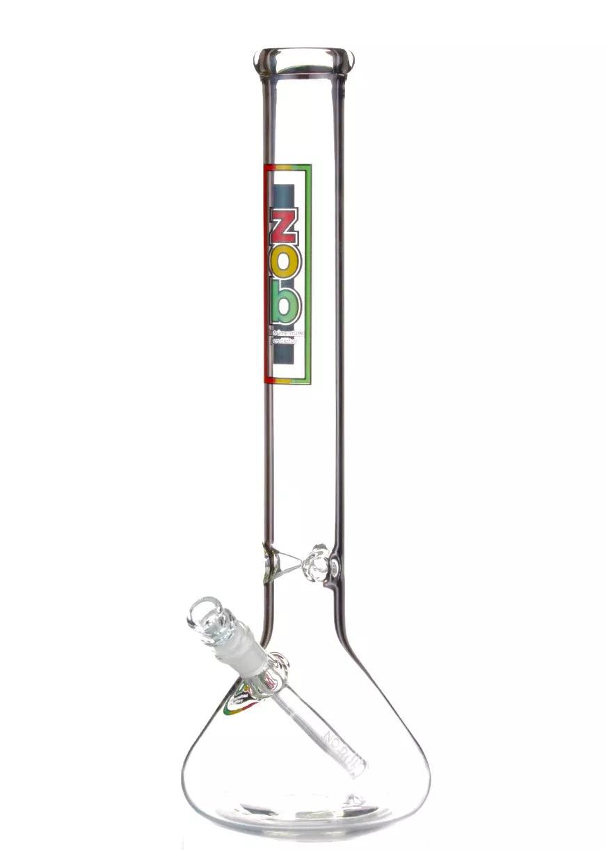 zob og beaker bong with rasta logo 18 inches tall