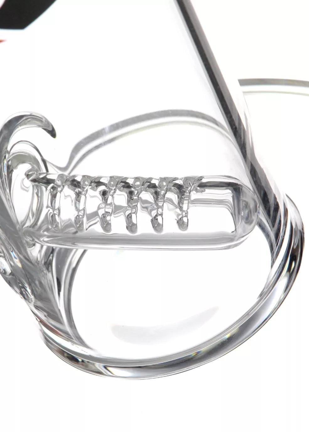 ZOB Glass 18" Inch Gridded Inline Straight Tube Bong - Tokenologies