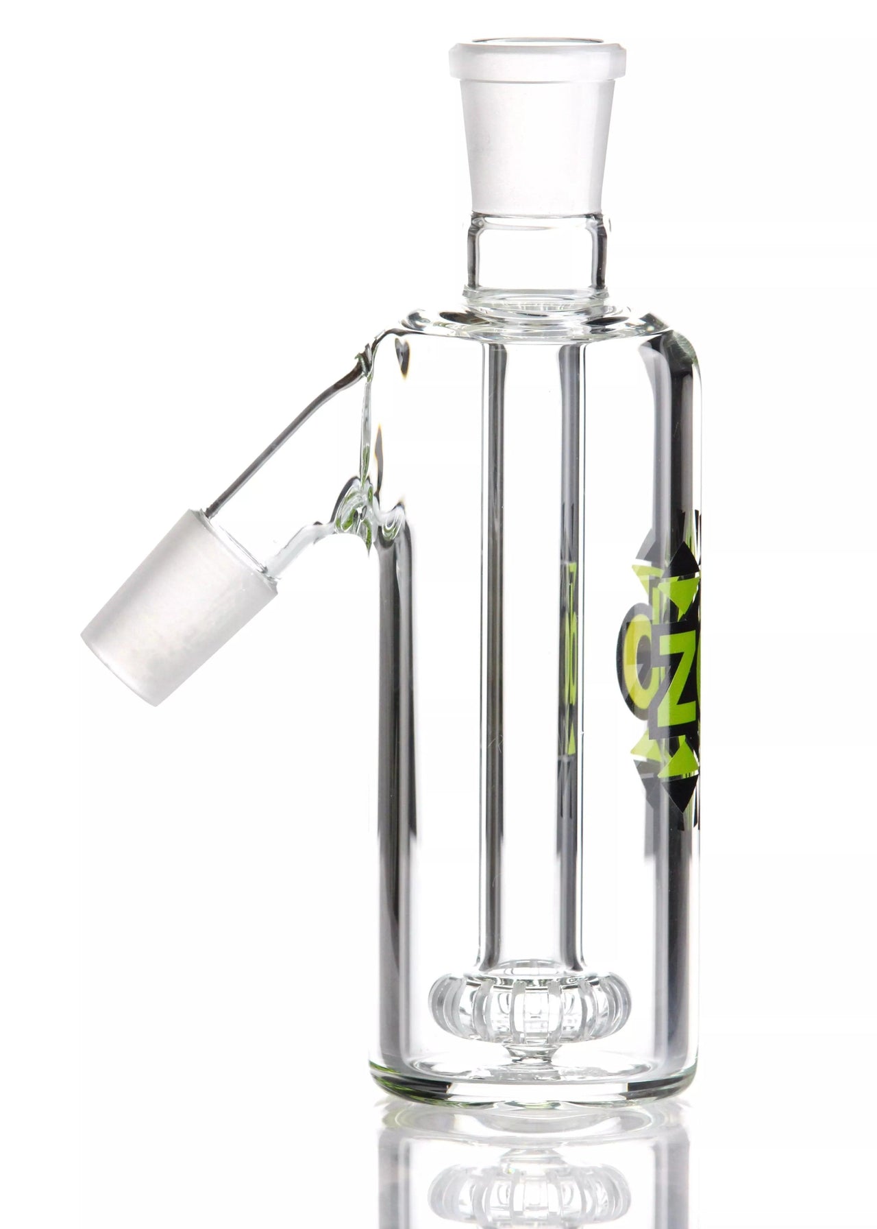 ZOB Glass 6.5" Ash Catcher w/ Flat Disc Perc – 45 Degrees - Tokenologies